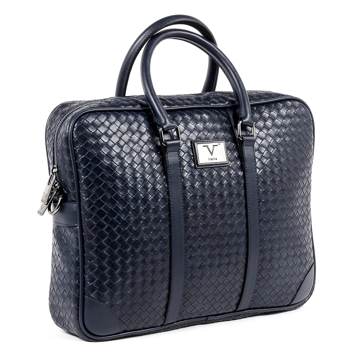 Bolso de mano para hombre V 1969 Italia azul EVAN