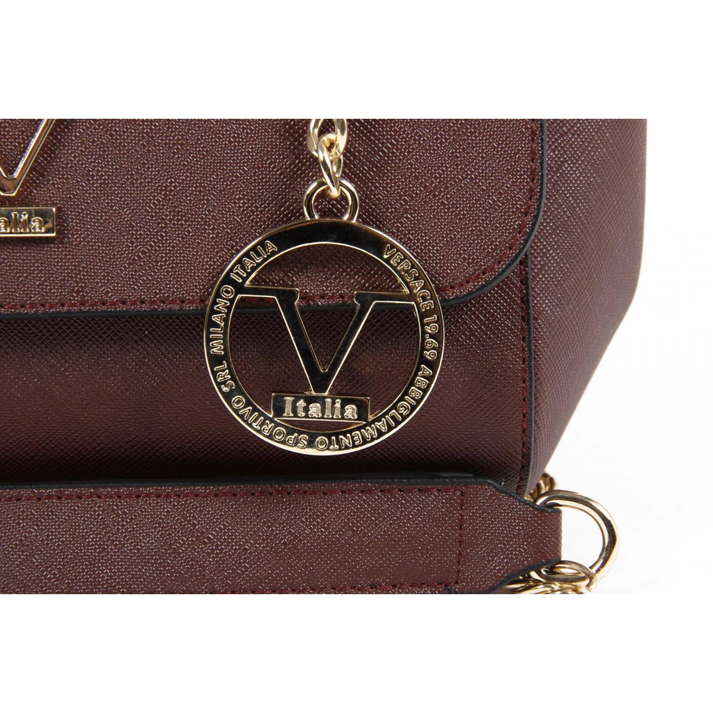 Bolso de mano para mujer V 1969 Italia VE014 ROJO CLARET