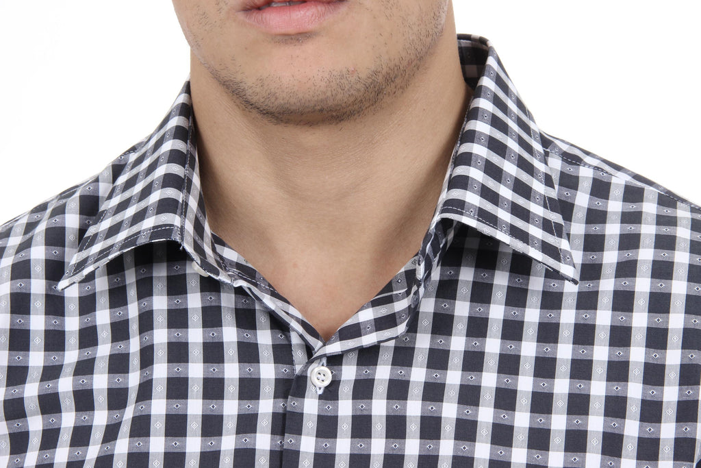 Camisa clásica moderna de corte italiano para hombre V 1969, talla 377, 216