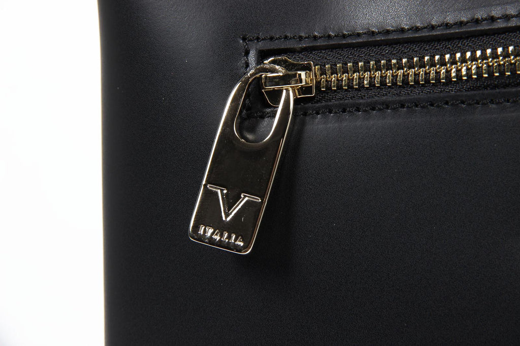 Bolso de mano para mujer V 1969 Italia V004 RUGA NEGRO