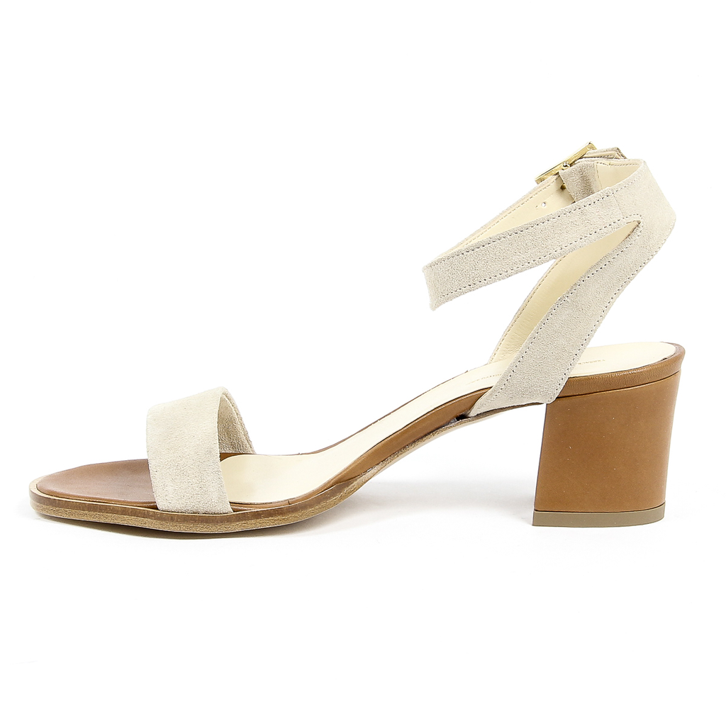 V 1969 Italia Sandalia de tira al tobillo para mujer Beige ANNA