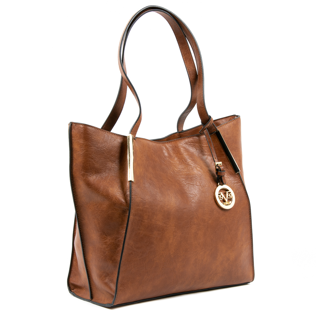 Bolso de mano para mujer V 1969 Italia marrón REBECCA