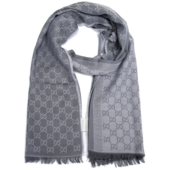 Bufanda Gucci para hombre 70x195 gris