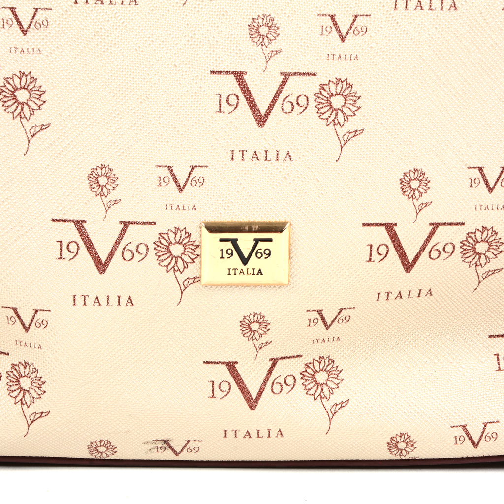 V 1969 Italia Womens Handbag Beige SALVADOR