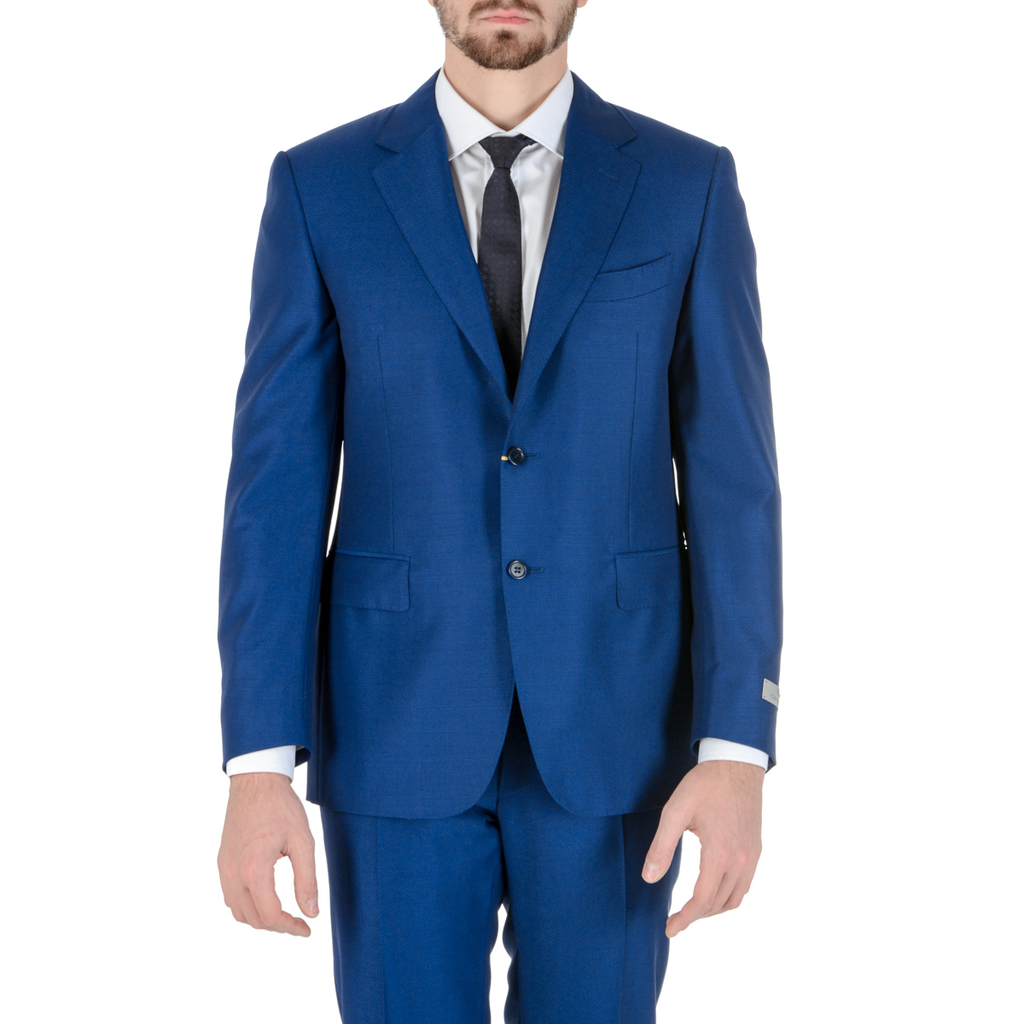 Canali Mens Suit Long Sleeves Blue