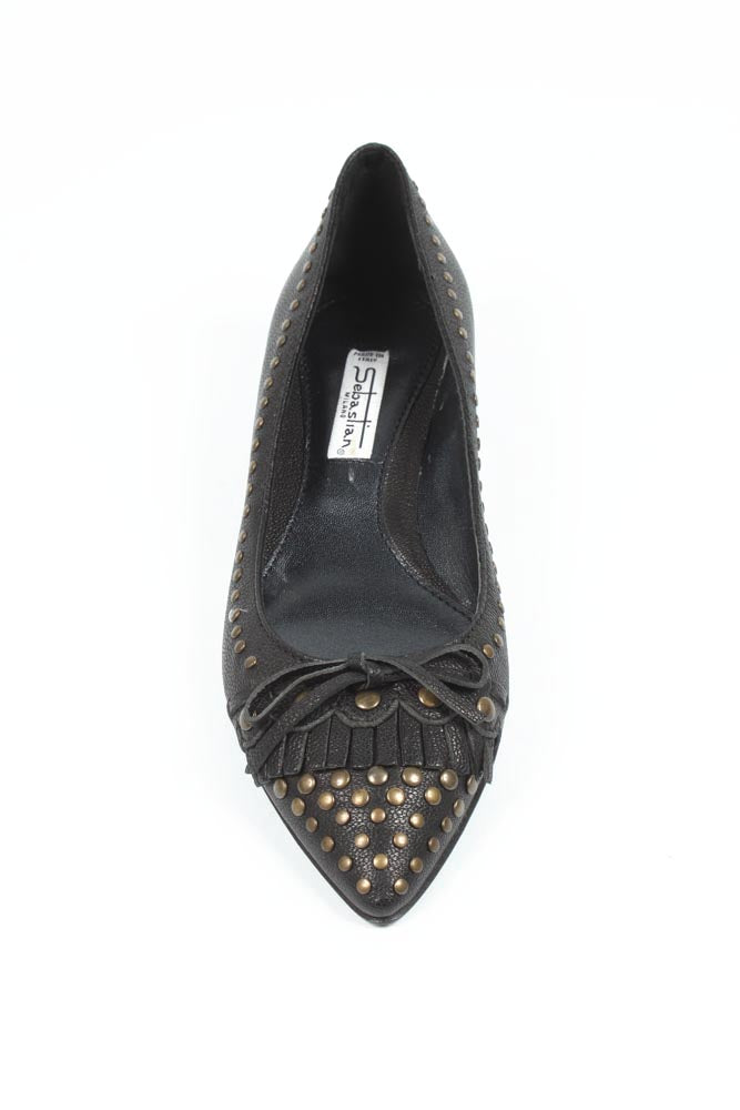 Zapatos de tacón de mujer Sebastian Milano S1950 FUMÃˆ NERO OTTONE GAV