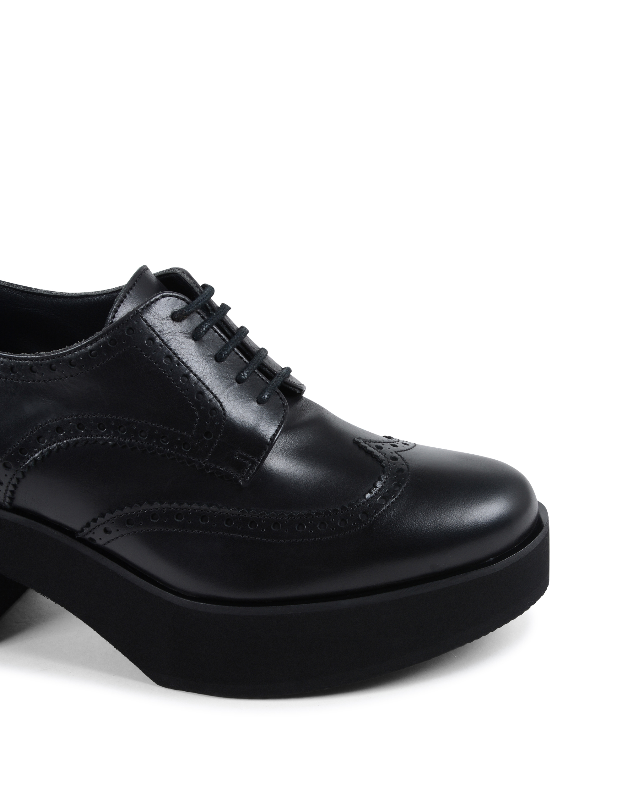 Fratelli Rossetti Womens Brogue Shoe Black 75438 VELVETY NERO