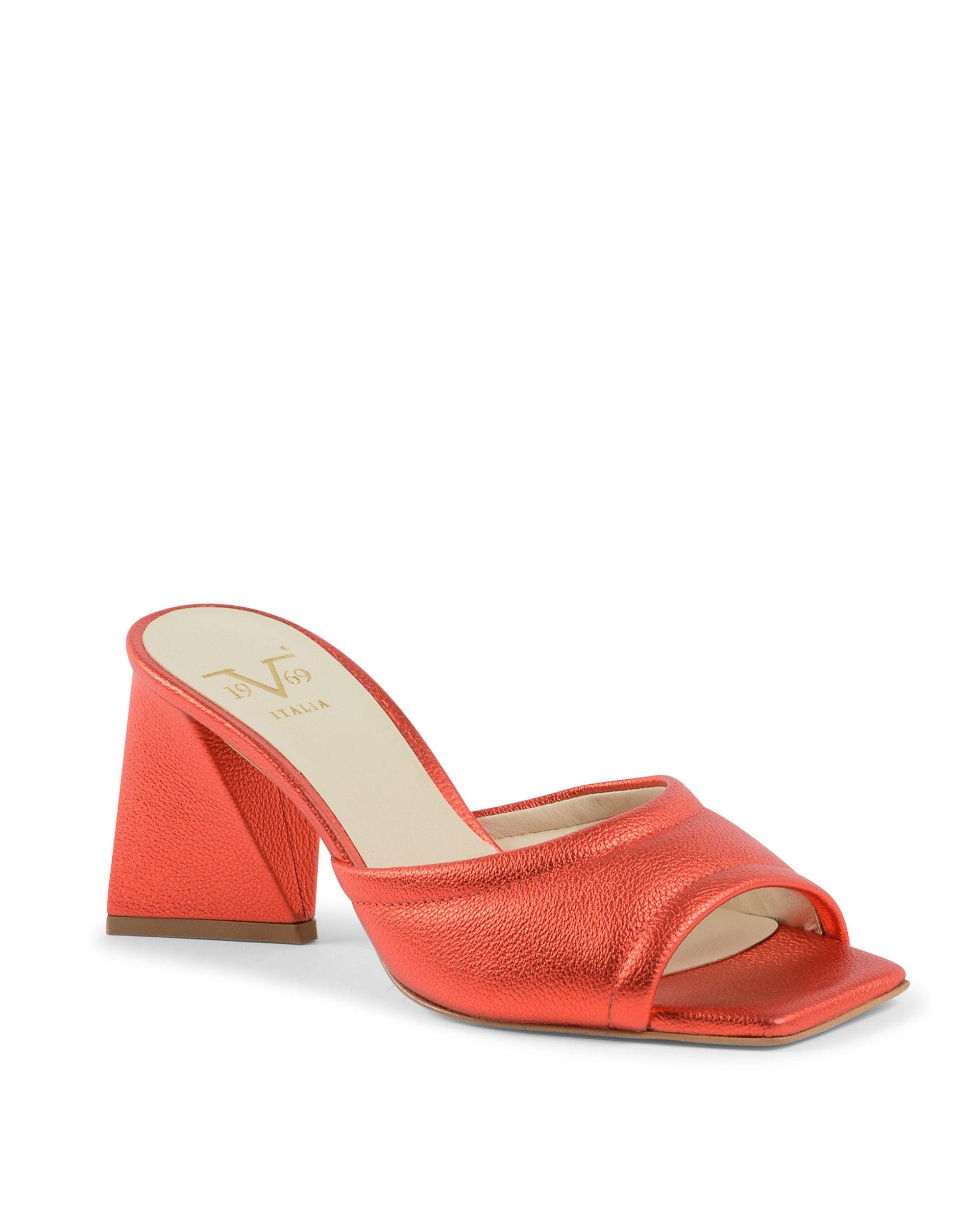 19V69 Italia Sandalia de mujer roja SIMONA VIT. BOT. ROSSO