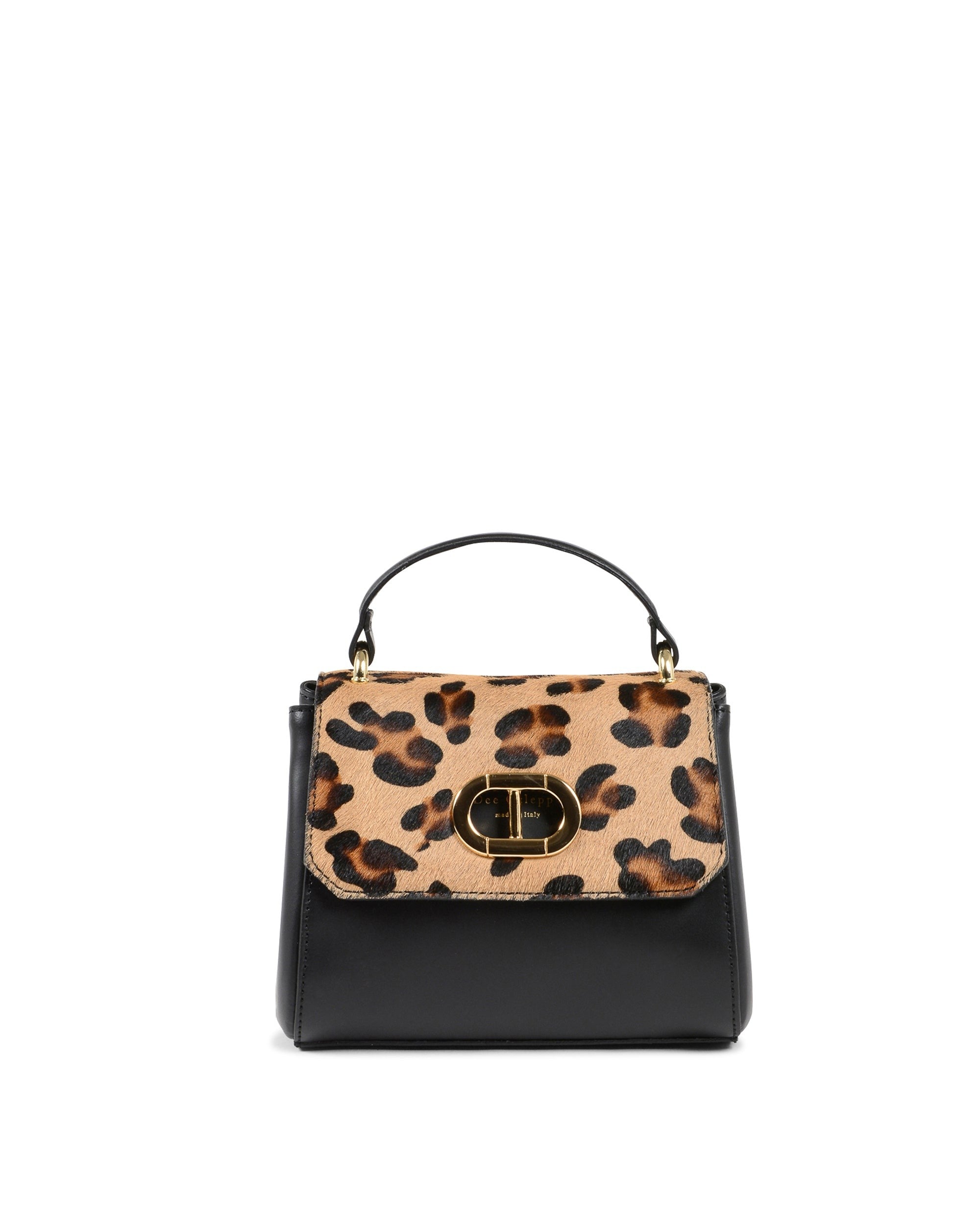 Bolso bandolera Portofino Pony - Leopardo negro