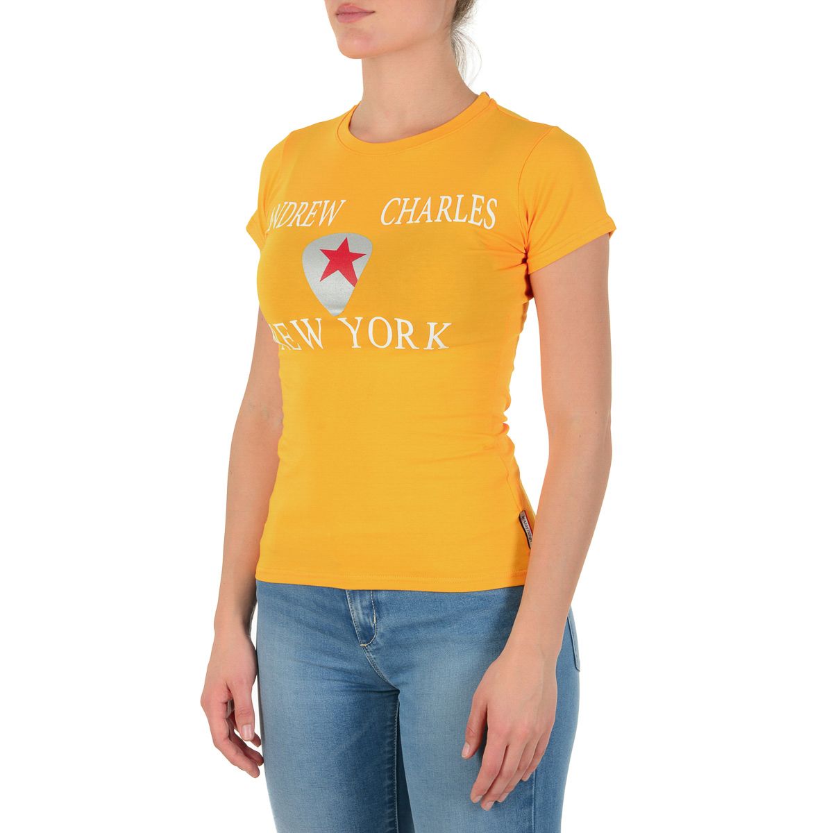 Camiseta para mujer Andrew Charles By Andy Hilfiger TS501 03 1002 TARANA AMARILLO S14