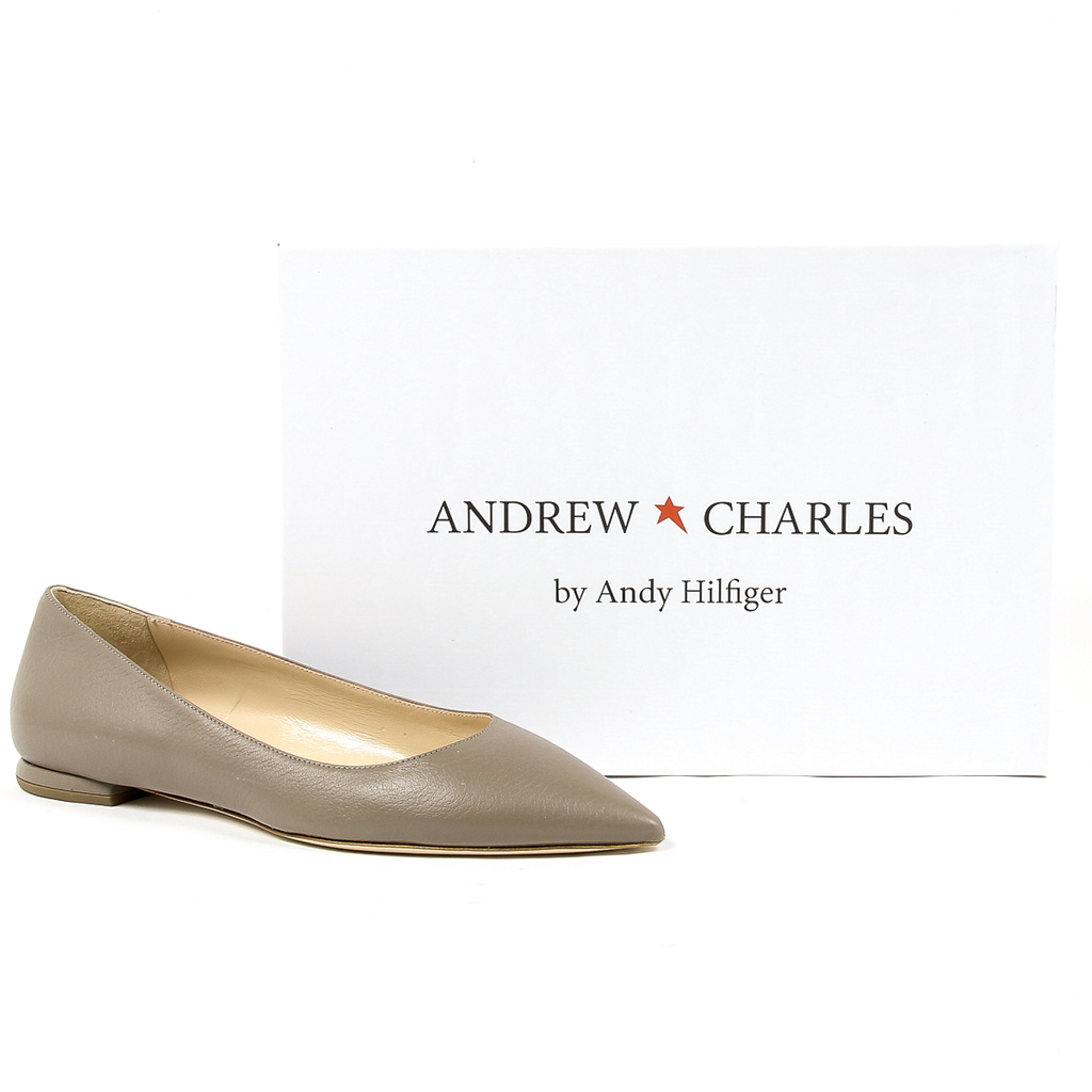 Andrew Charles Womens Ballerina Taupe SONIA