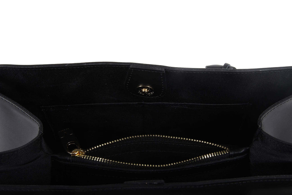 Bolso de mano para mujer V 1969 Italia G550-52 RUGA NERO