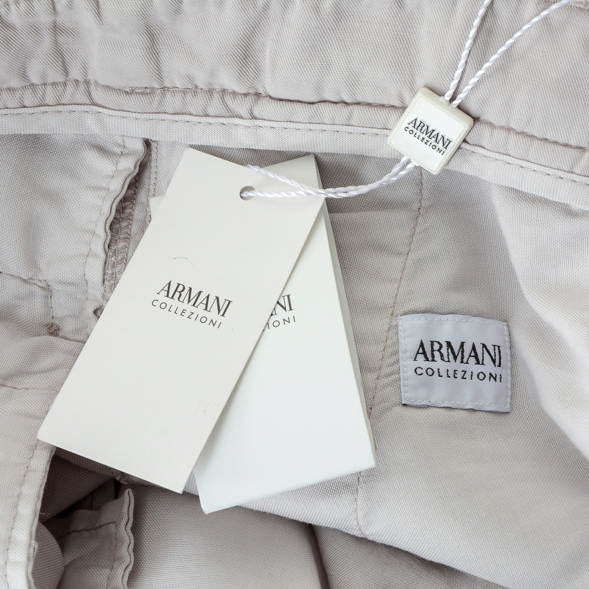 Armani Collezioni Mens Pants Grey