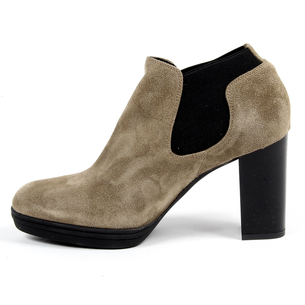V 1969 Italia Botín de tacón para mujer Beige GRACY