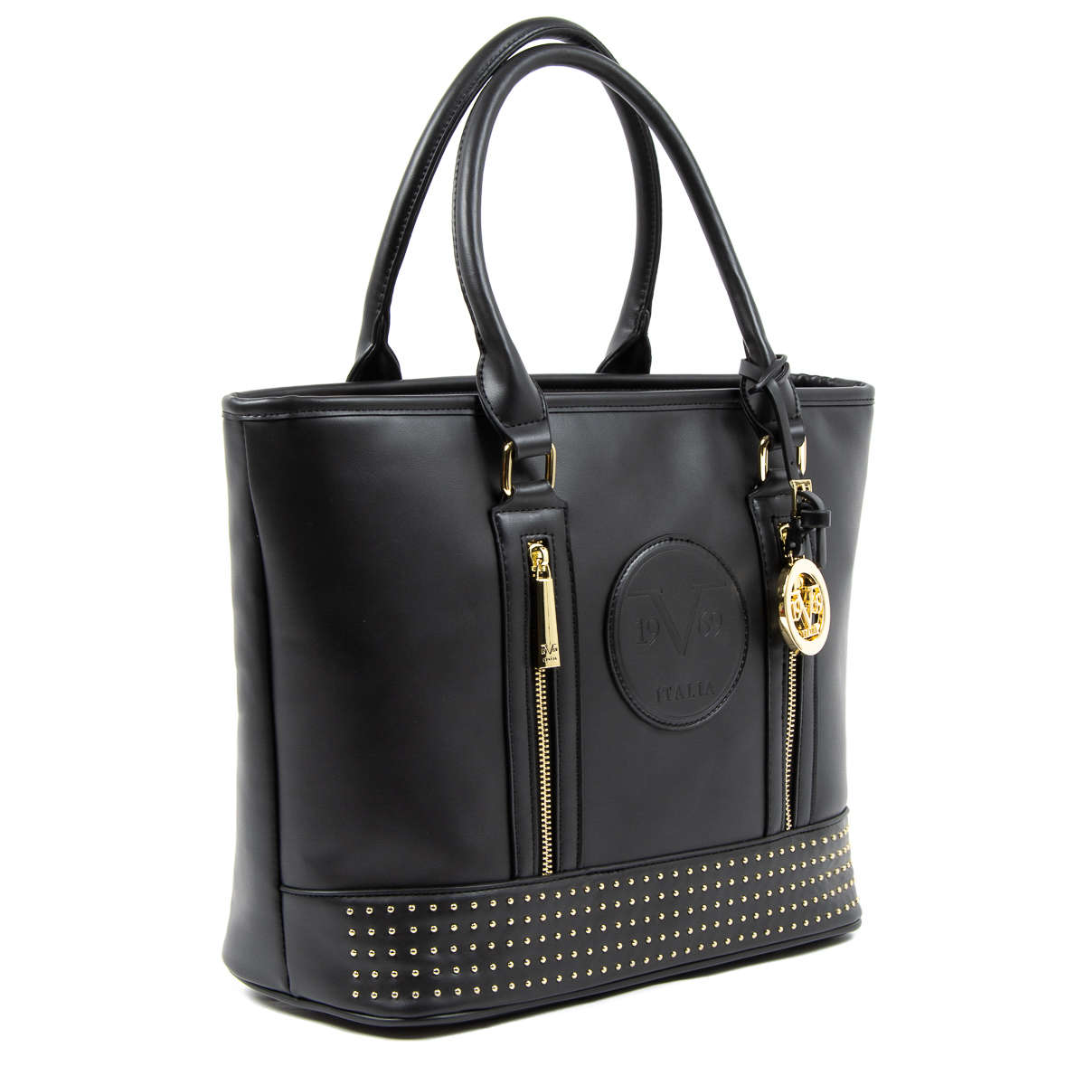 Bolso de mano para mujer V 1969 Italia AGATA negro