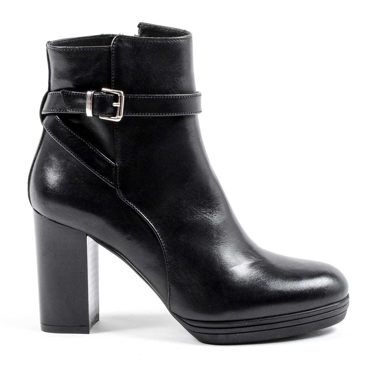 V 1969 Italia - Botines de tacón para mujer, color negro, SAMANTHA