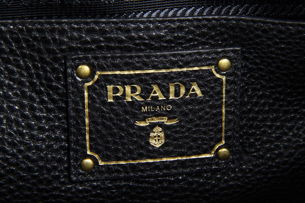 Bolso tote hobo Prada BN2534 Nero Vitello Daino