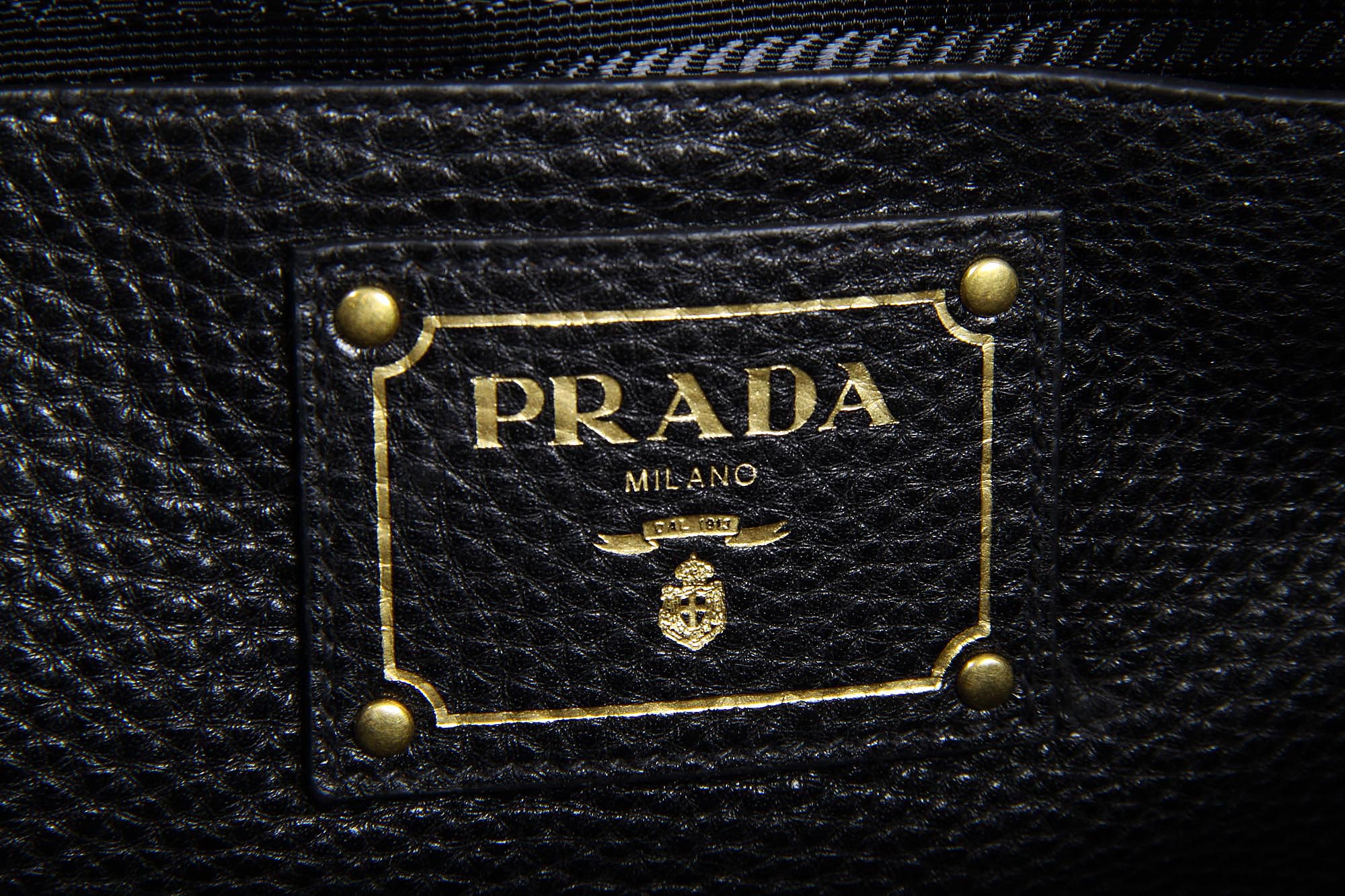Bolso tote hobo Prada BN2534 Nero Vitello Daino