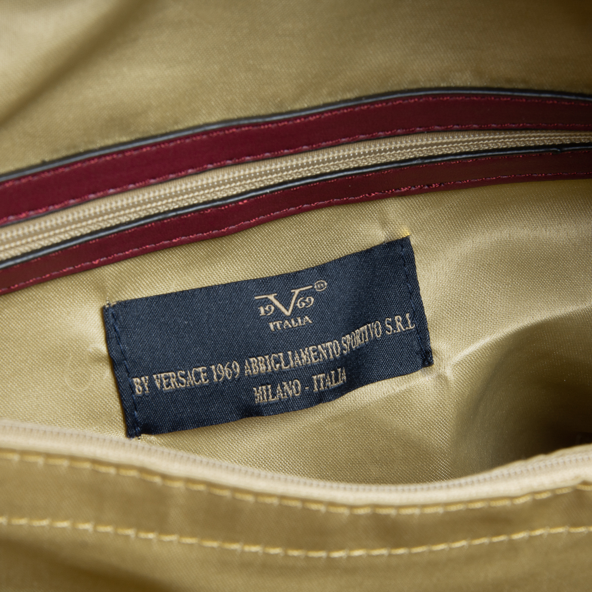Bolso de mano para mujer V 1969 Italia Burdeos LISA