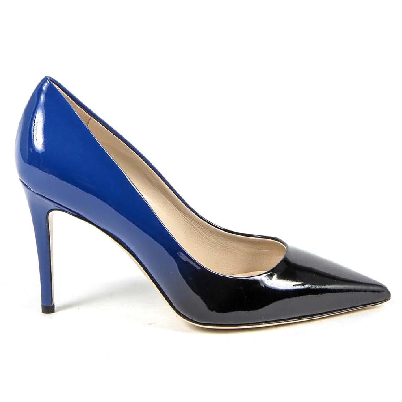 Zapatos de tacón para mujer V 1969 Italia 3104091 VERN. SFUMATO NERO-BLU