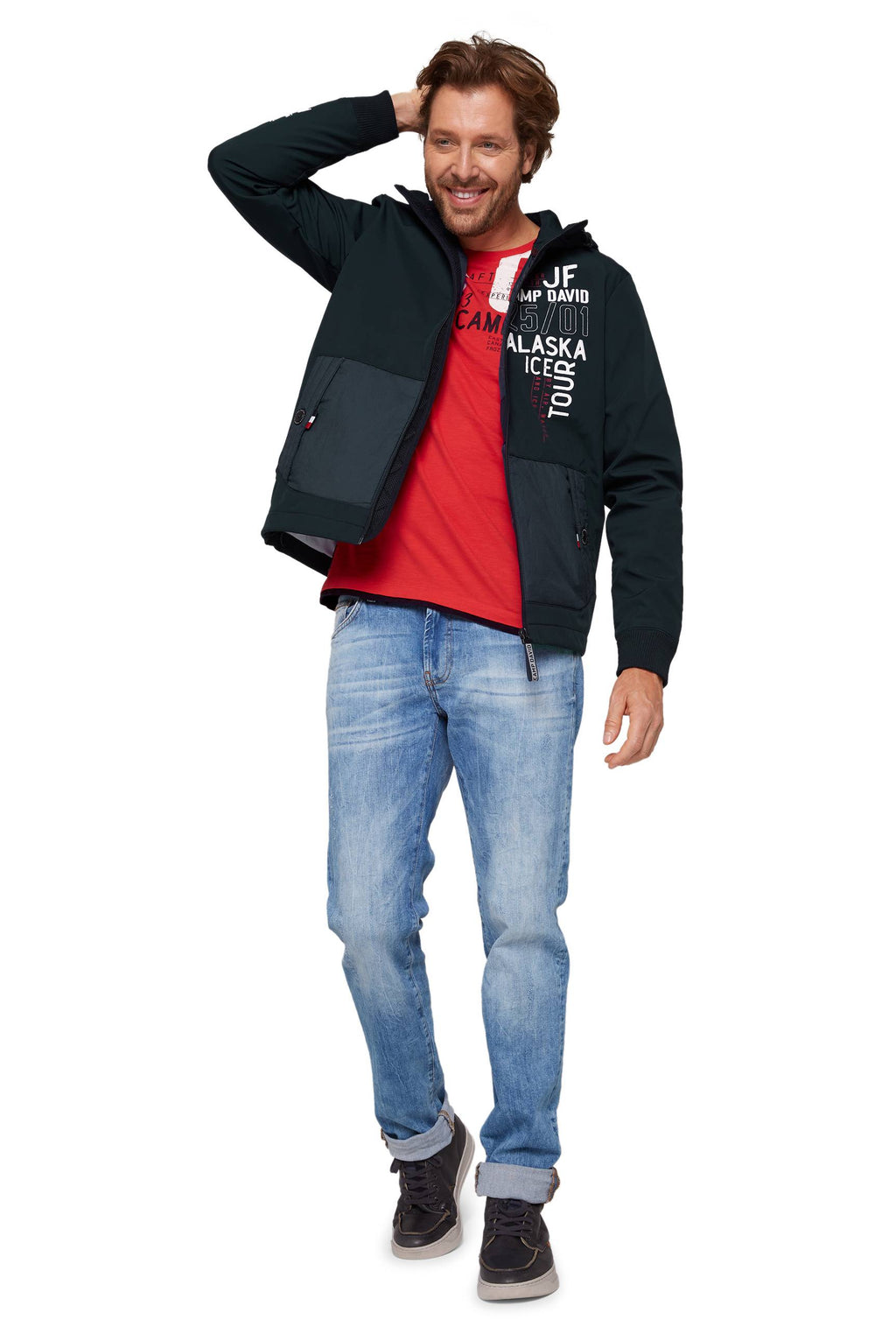 Camp David Chaqueta softshell para hombre