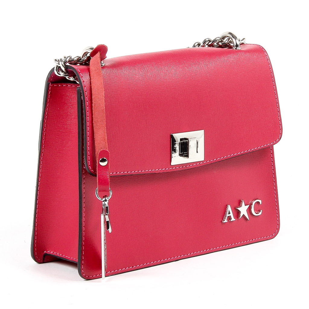 Andrew Charles Womens Handbag Fuxia MELODY