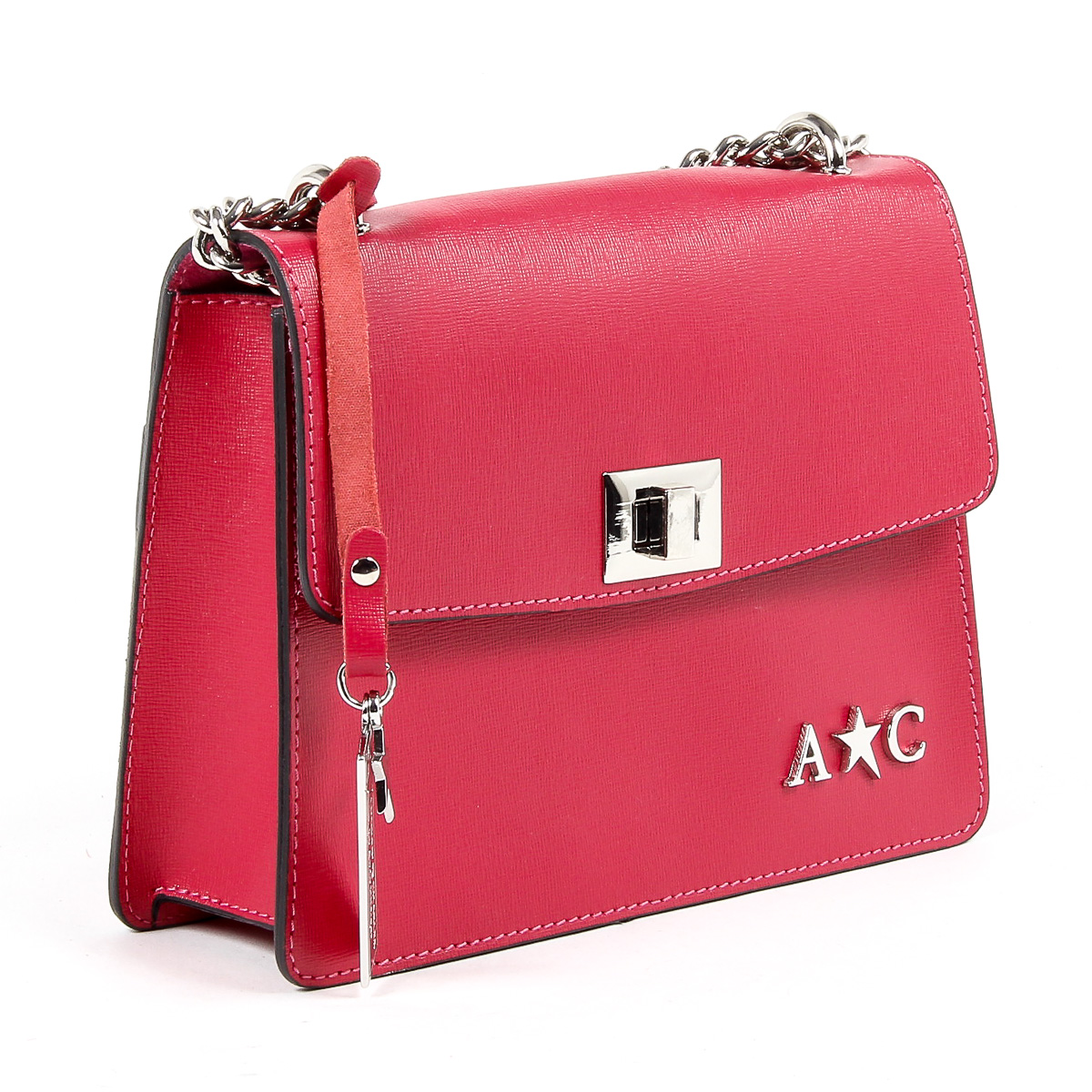 Andrew Charles Womens Handbag Fuxia MELODY