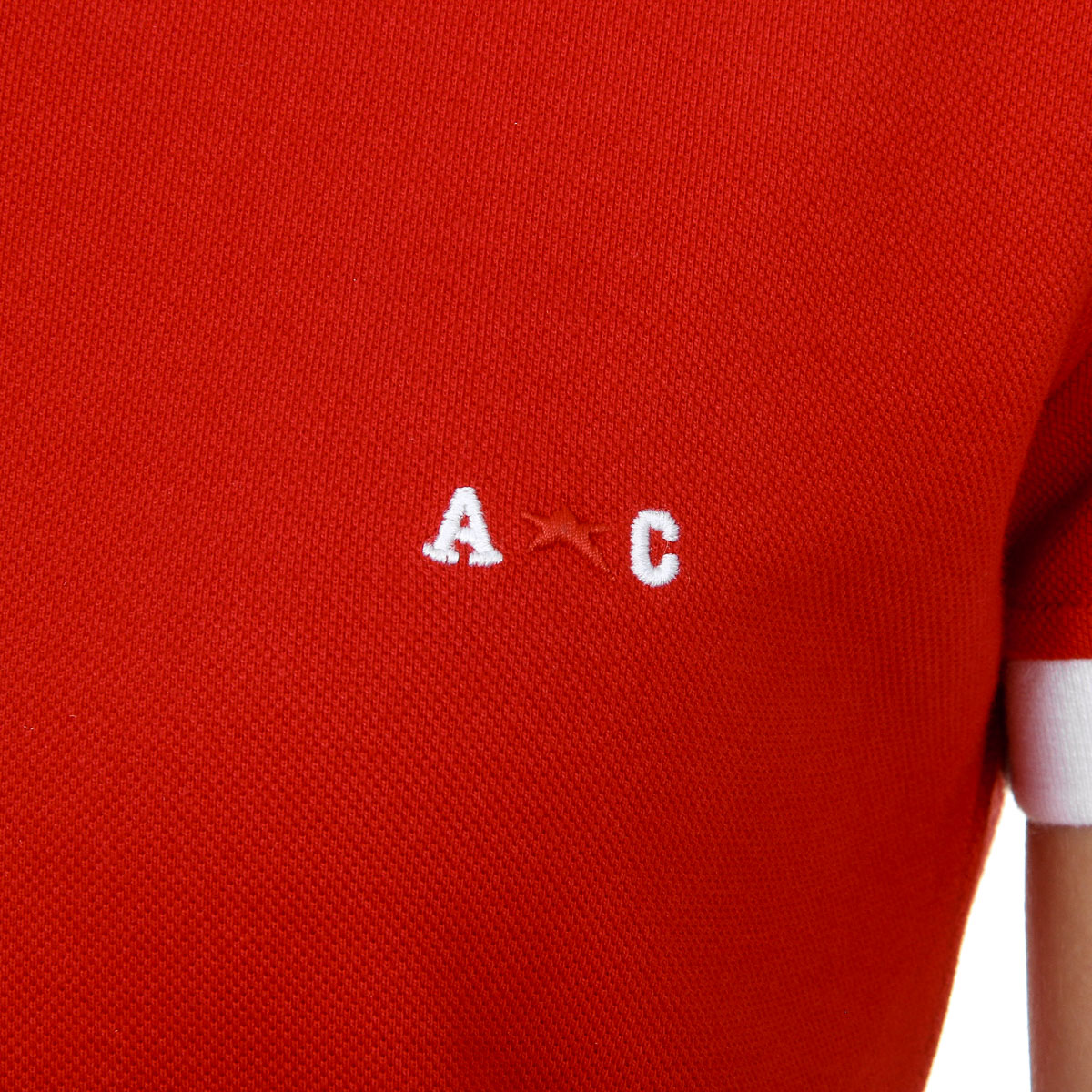 Polo Andrew Charles para mujer, manga corta, rojo, NIA