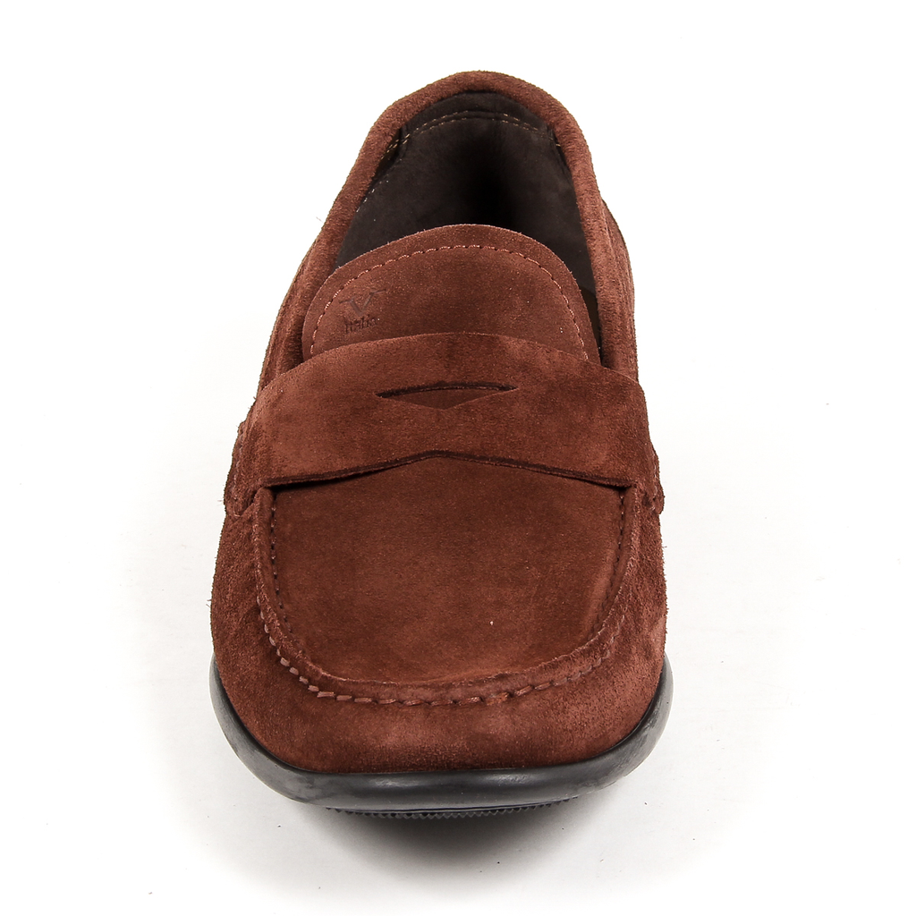 Mocasines V 1969 Italia para hombre, color marrón, LEONARDO