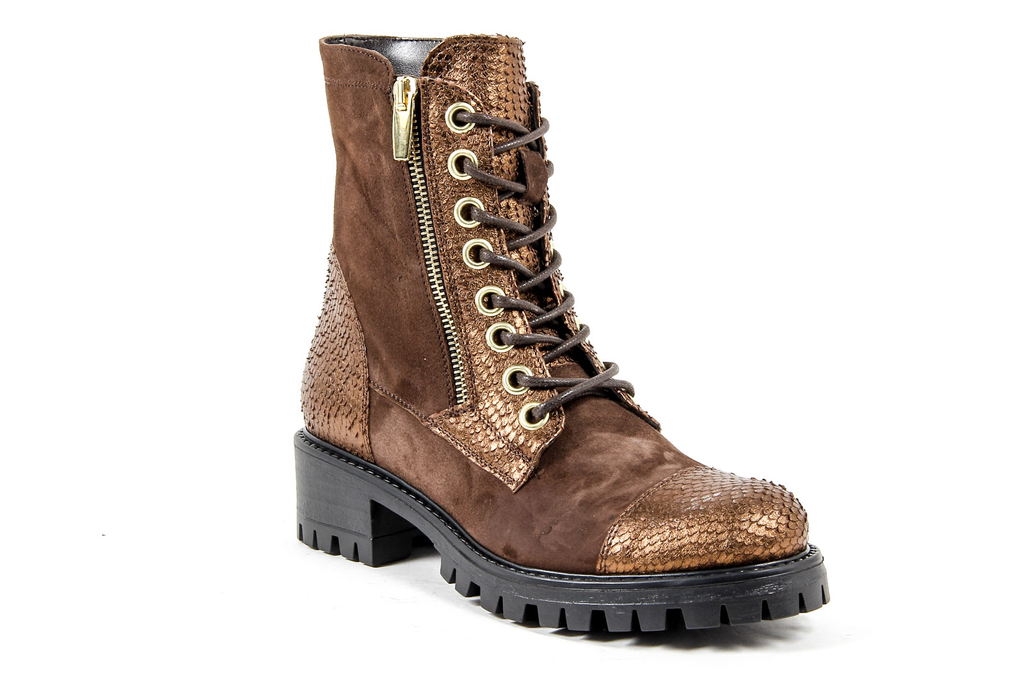 V 1969 Italia Womens Short Boot Brown STONE