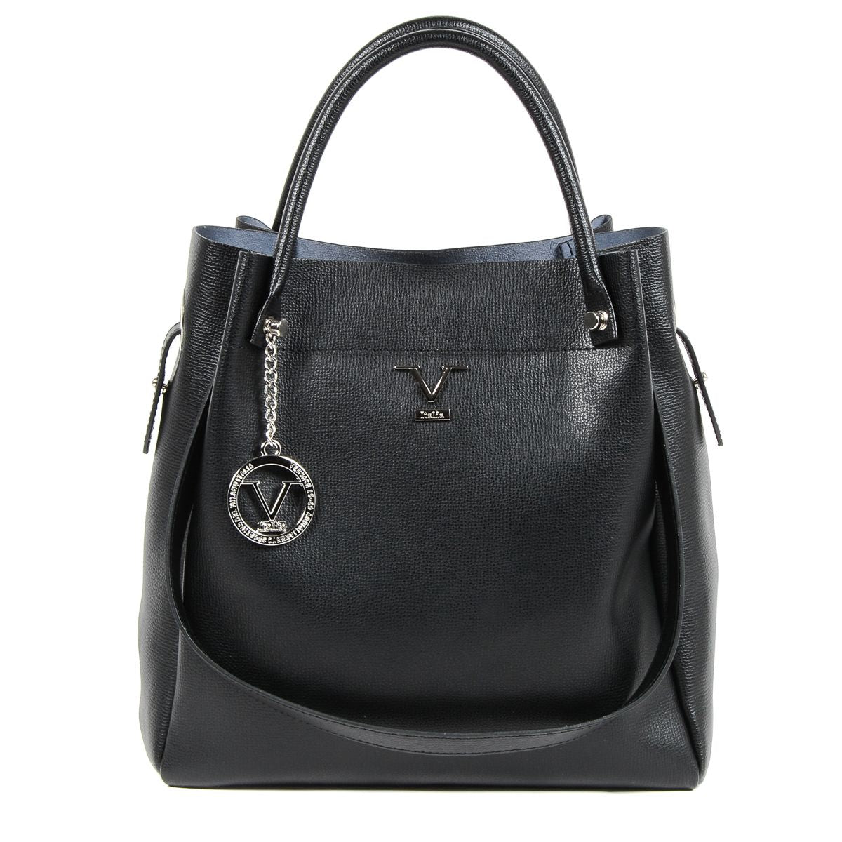 Bolso de mano para mujer V 1969 Italia negro TATIANA