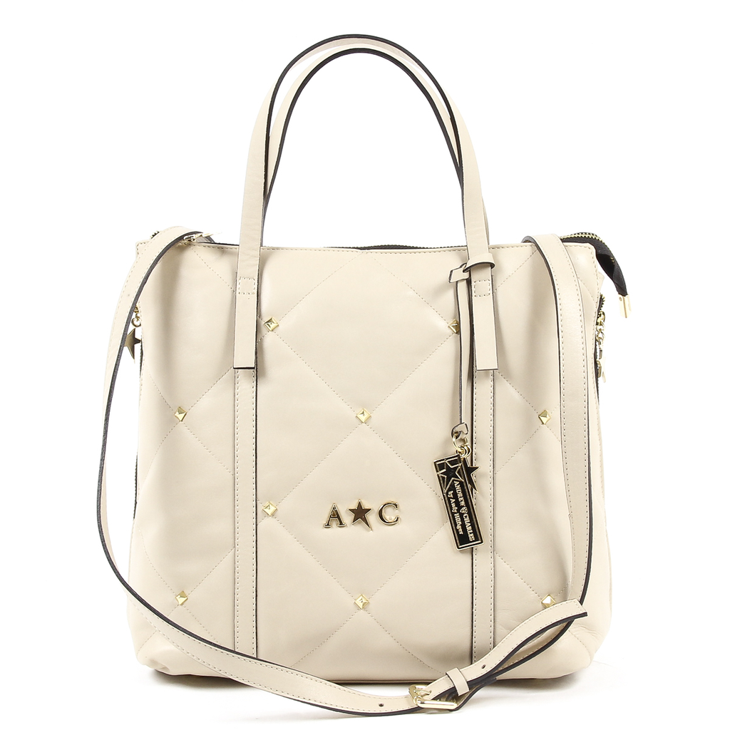 Bolso de mano para mujer Andrew Charles Beige YAZMIN