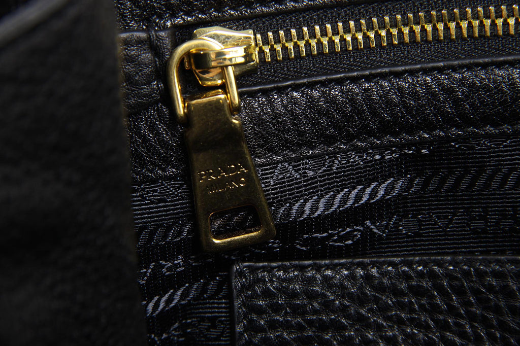 Bolso tote hobo Prada BN2534 Nero Vitello Daino