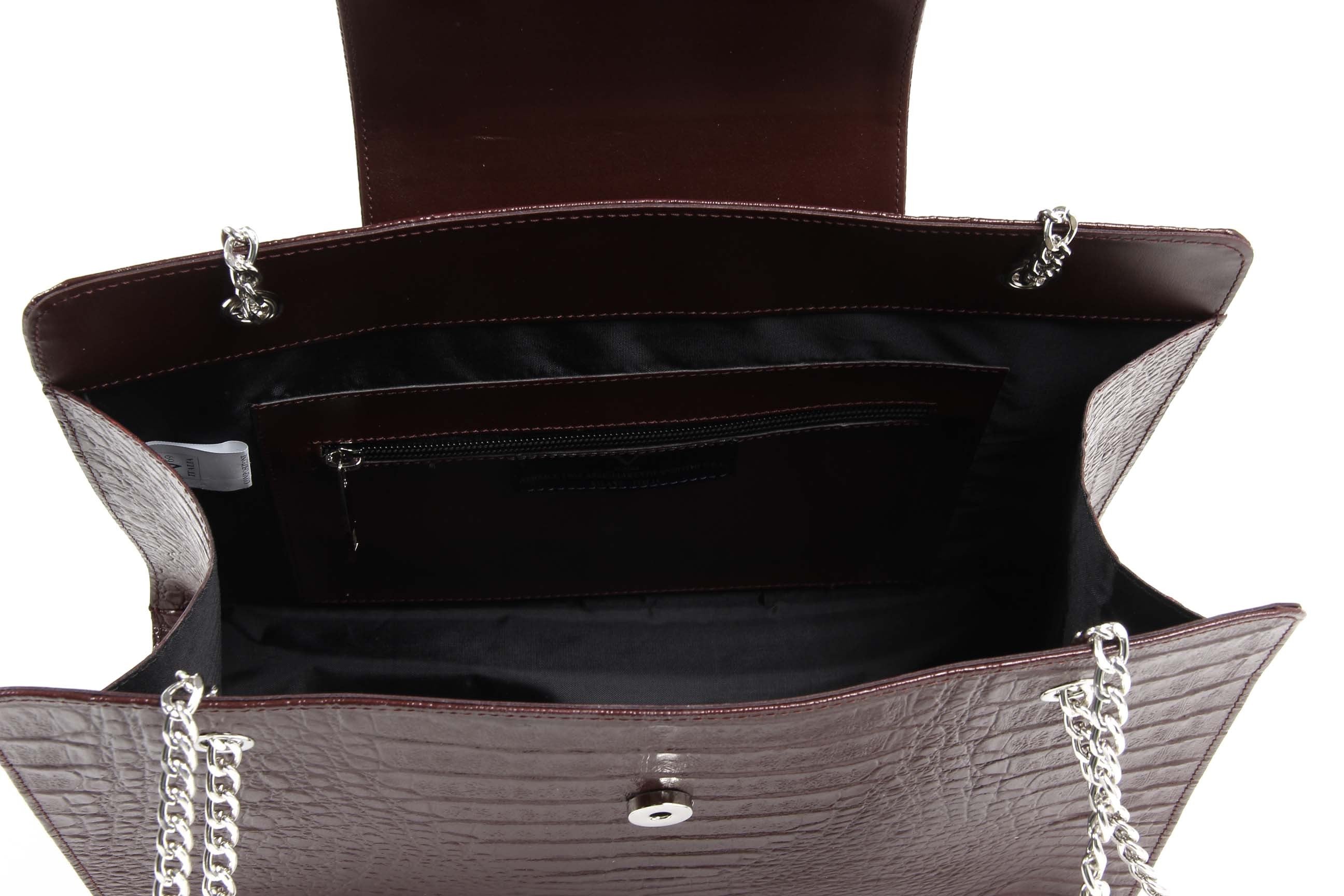 Bolso de mano para mujer V 1969 Italia ARC02 GRETA COCCO BURDEOS