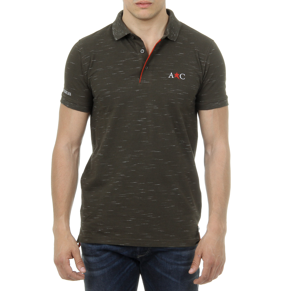 Andrew Charles Mens Polo Short Sleeves Dark Green RYAN