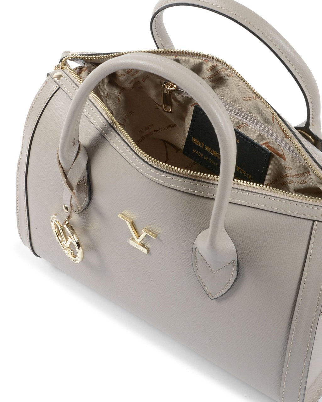 Bolso de mano para mujer V Italia Taupe V014-G PALMELLATO TAUPE
