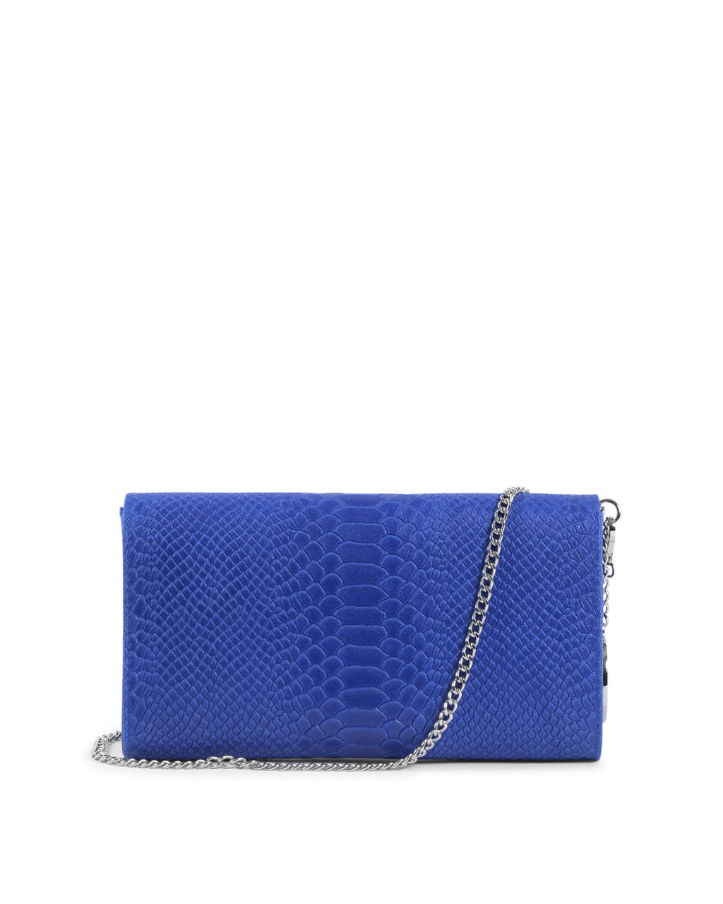 V Italia Womens Handbag Blue V1513 PITONE STAMPATO BLUE