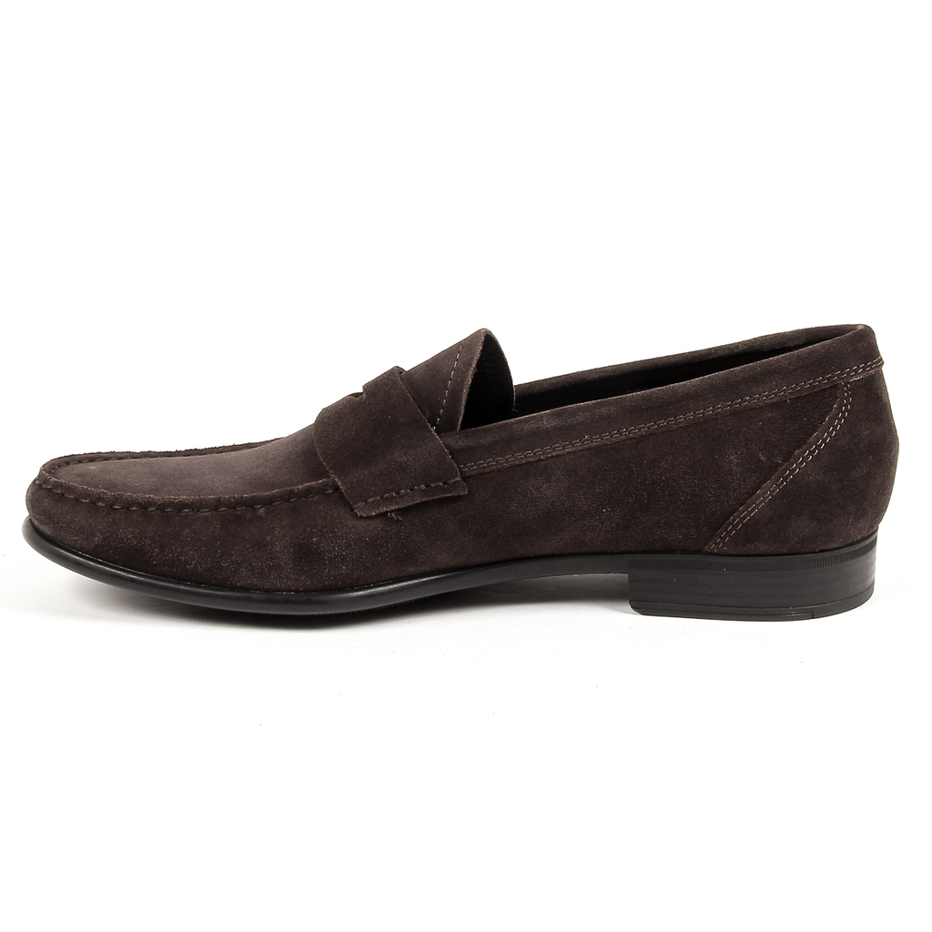 Mocasines V 1969 Italia para hombre, color marrón, LEONARDO