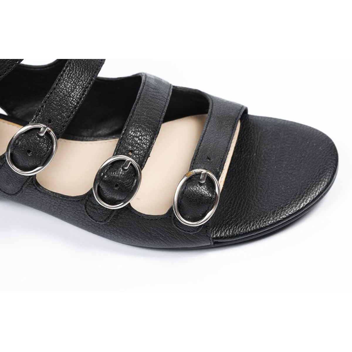 Sandalias de gladiador para mujer Nine West NWUSMAN NEGRO