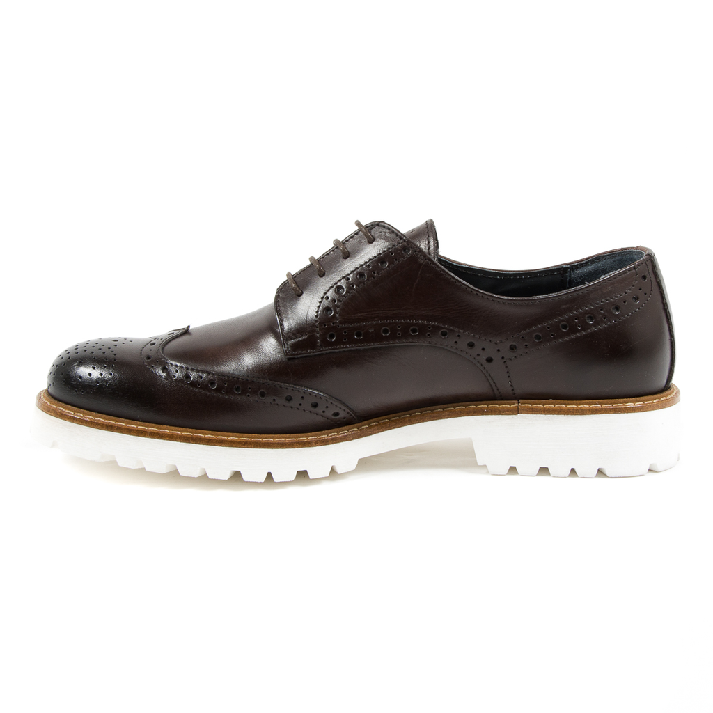 Andrew Charles - Zapatos brogue para hombre, color marrón oscuro, EDWIN