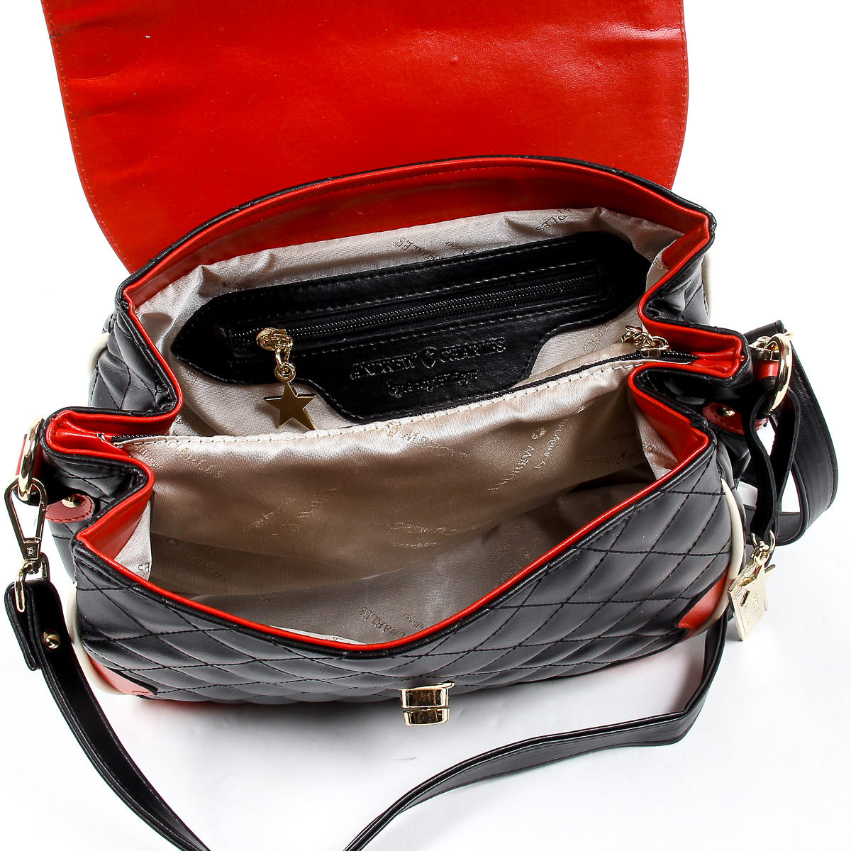 Bolso de mano para mujer Andrew Charles negro DOMINIQUE