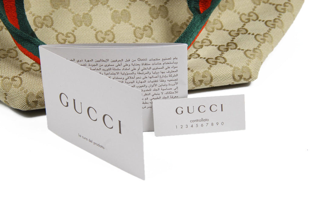 Bolso de mano Gucci Tote con dos asas y logo GG 374433 527066