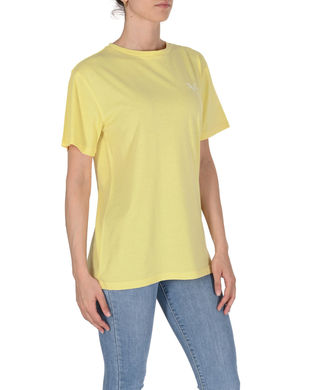 19V69 Italia Womens Basic T-Shirt VSC1WTS01 POPCORN