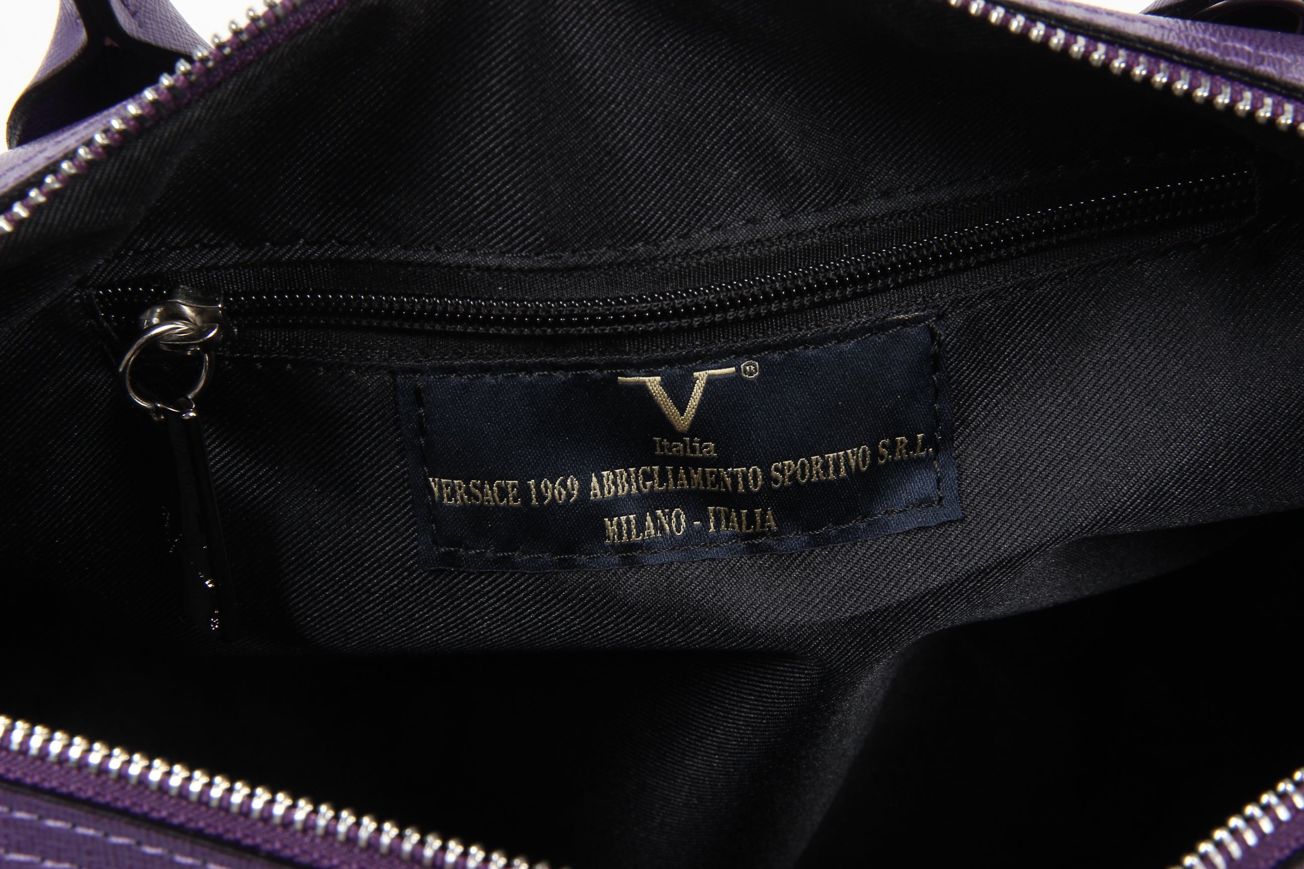 Bolso de mano para mujer V 1969 Italia V014 S PÚRPURA