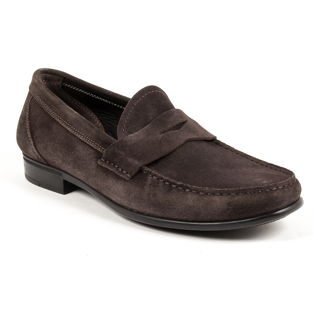 Mocasines V 1969 Italia para hombre, color marrón, LEONARDO