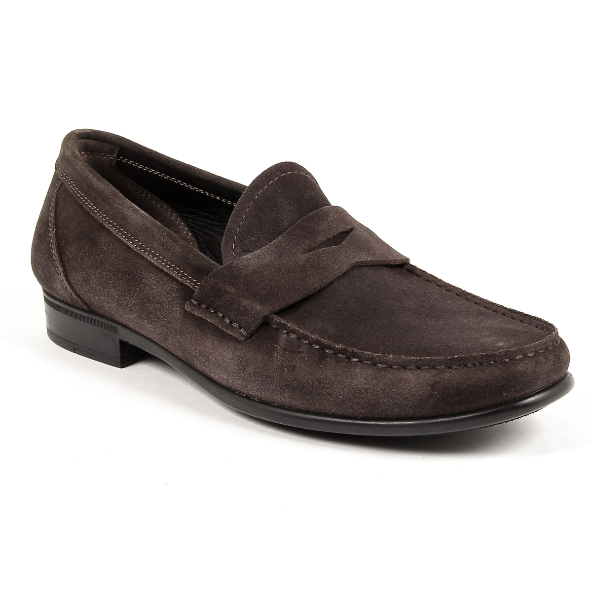Mocasines V 1969 Italia para hombre, color marrón, LEONARDO