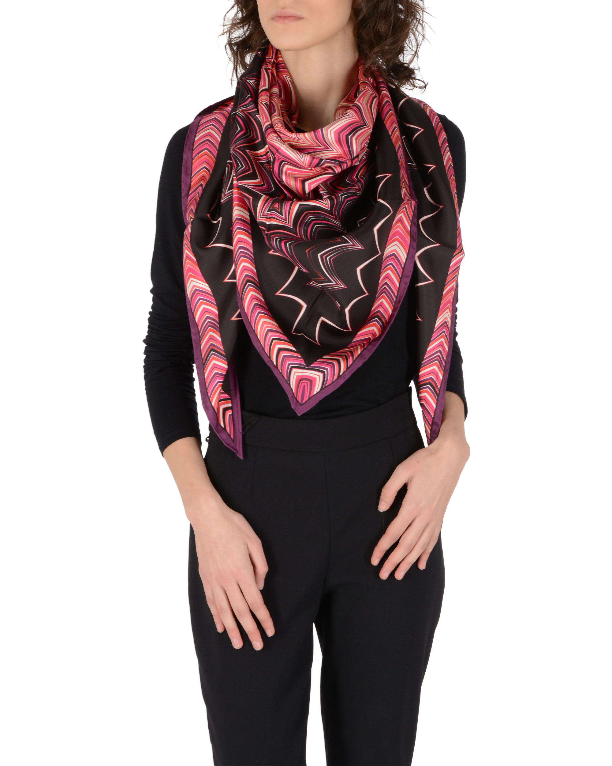 Bufanda triangular Missoni para mujer, multicolor, TR80TWD57520001