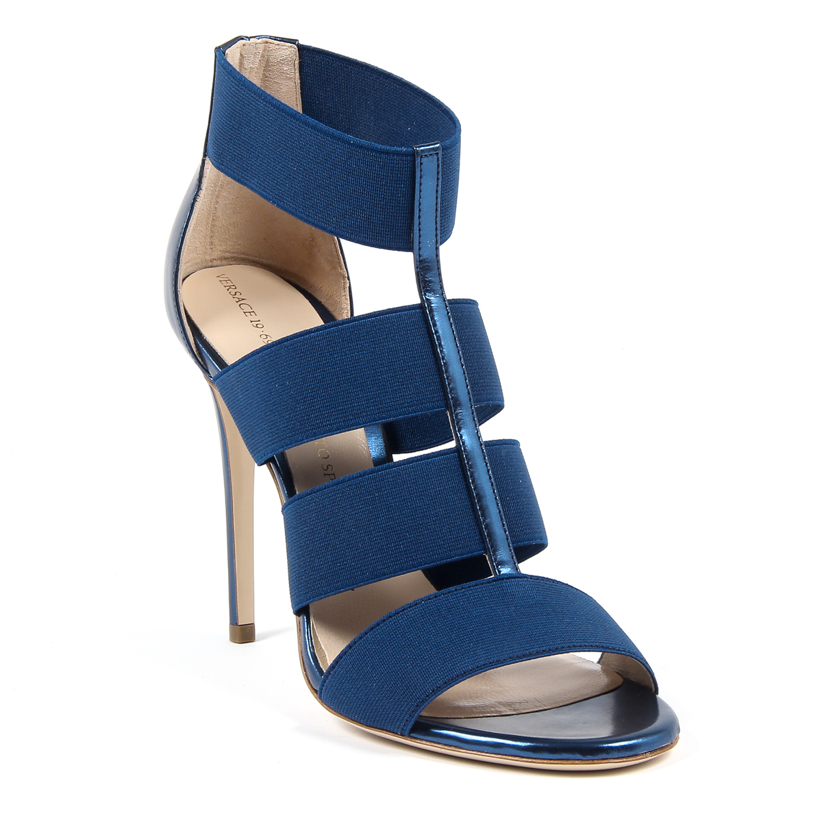 V 1969 Italia Womens Ankle Strap Sandal Blue ELSA