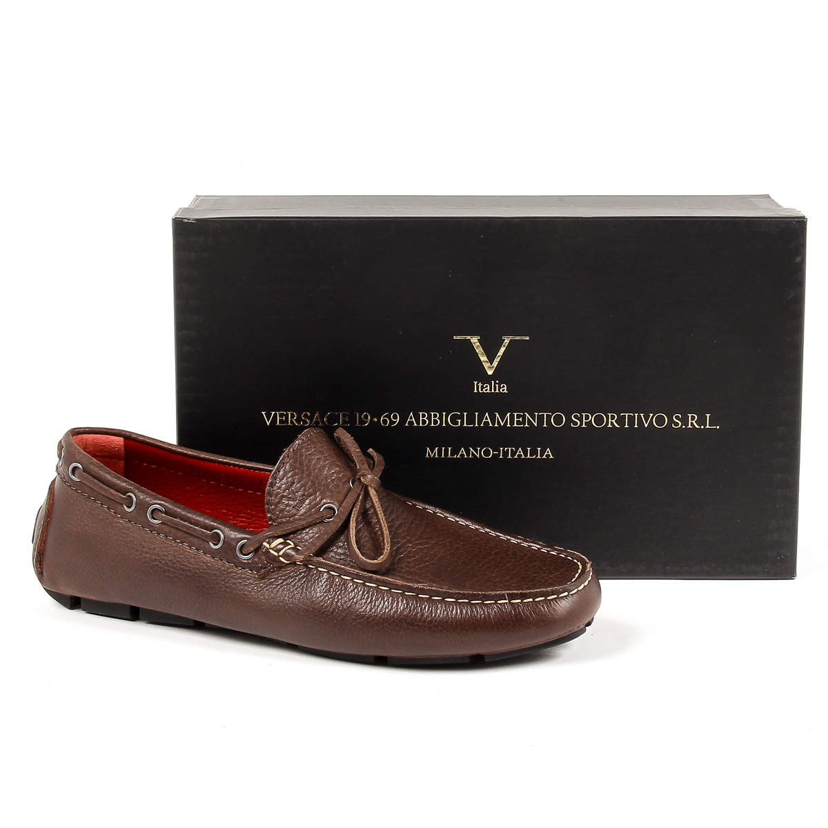 Mocasines V 1969 Italia para hombre, color marrón, ADAM