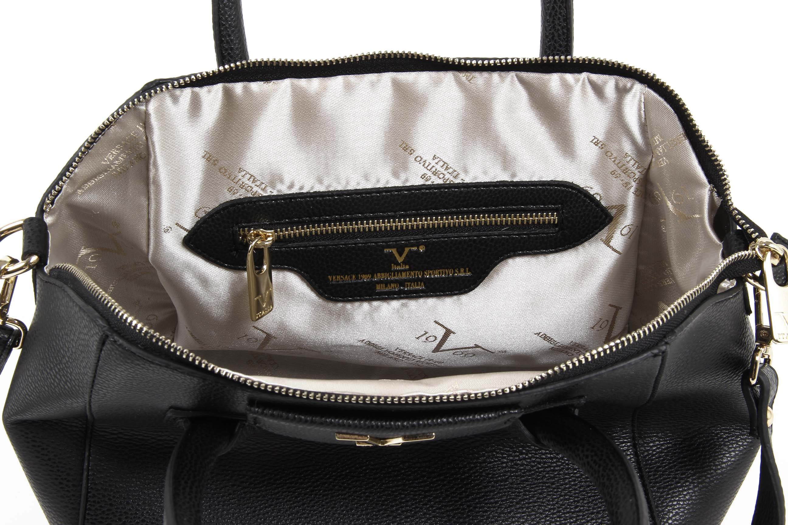 Bolso de mano para mujer V 1969 Italia VE01 NEGRO